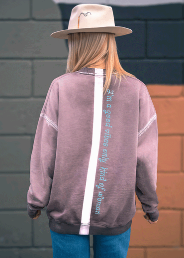 HOUSE OF MALIBU Good Vibes Only Buddha Sweatshirt