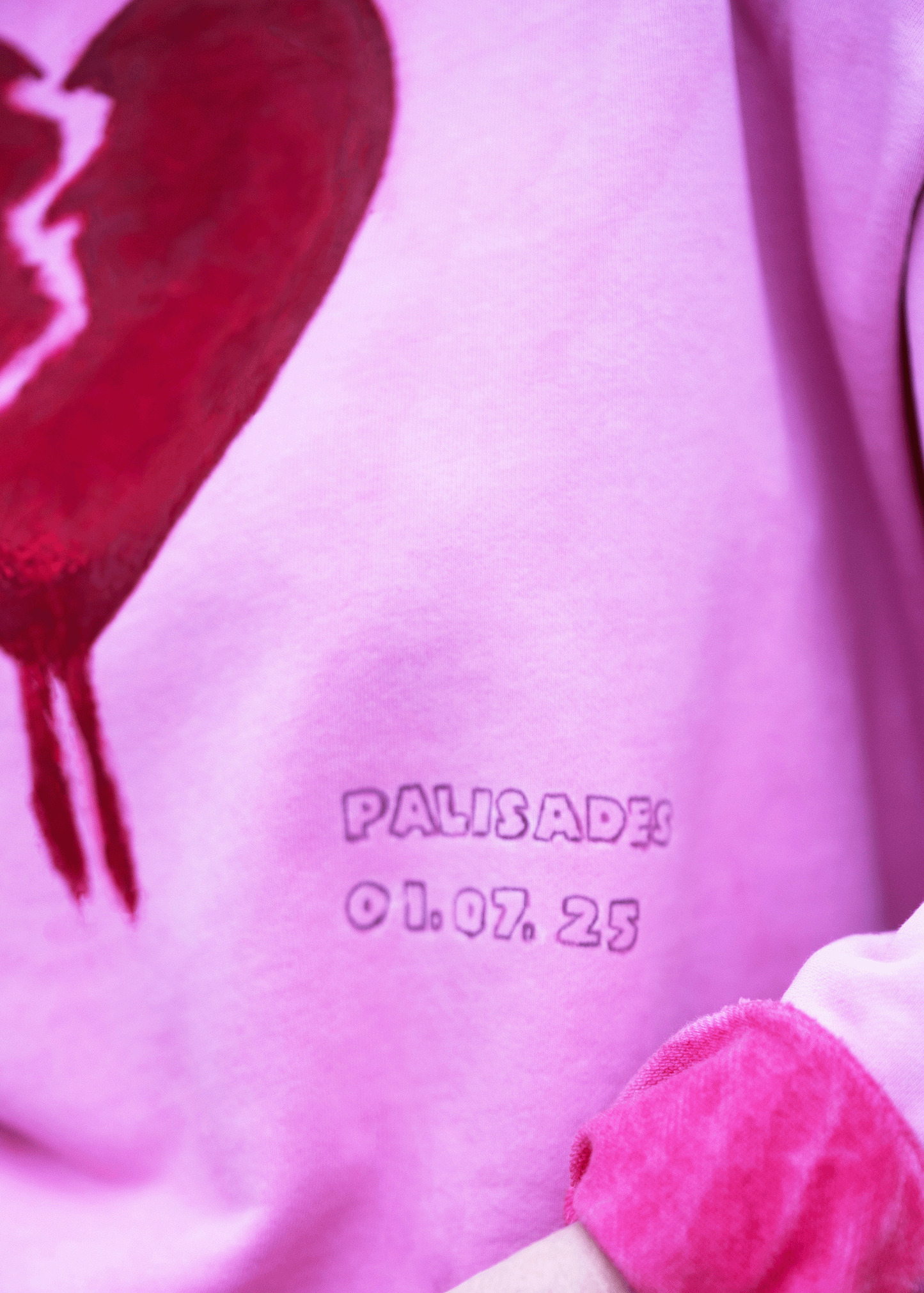 PALISADES FIRE MEMORY OF HANDPAINTED SWEATSHIRT