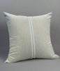 Dual stripe hand-Painted Linen Stripe Throw Pillow Cover ⎮ Natural Tan White